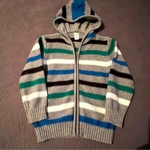 Boys Striped Sweater Jacket
